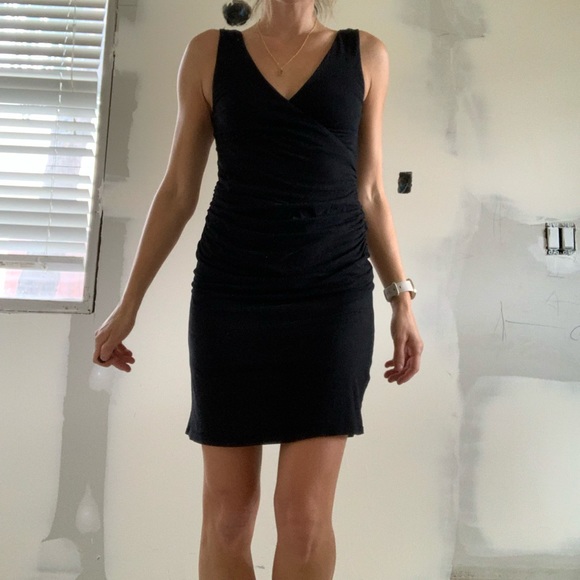 black size small rushed side dress/maternity - Picture 3 of 7